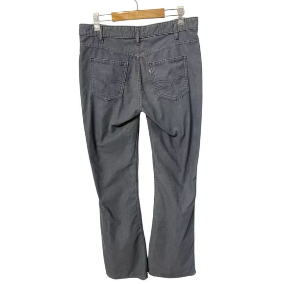 VTG Levis Jeans Size 31 (32x34) Grey Corduroy Boot Cut Mid Rise - Picture 3 of 13